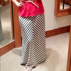 Black and white chevron Limited maxi skirt